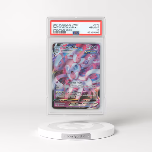 2021 Pokémon Sword & Shield Evolving Skies #075 Sylveon Vmax - Full Art (PSA 10 GEM MINT)
