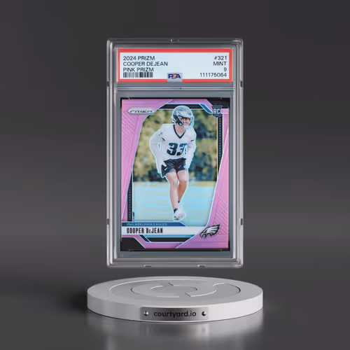 2024 Panini Prizm #321 Cooper Dejean - Pink Prizm (PSA 9 MINT)