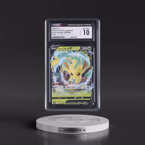 2021 Eevee Heroes #002/069 Leafeon V - Holo (CGC 10 GEM MINT)