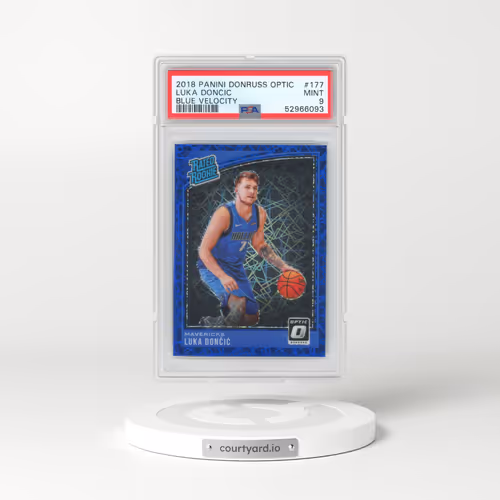 2018 Panini Donruss Optic #177 Luka Doncic - Blue Velocity (PSA 9 MINT)