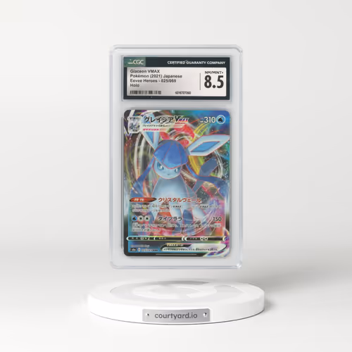 2021 Eevee Heroes #025/069 Glaceon VMAX - Holo (CGC 8.5 NM-MT+)