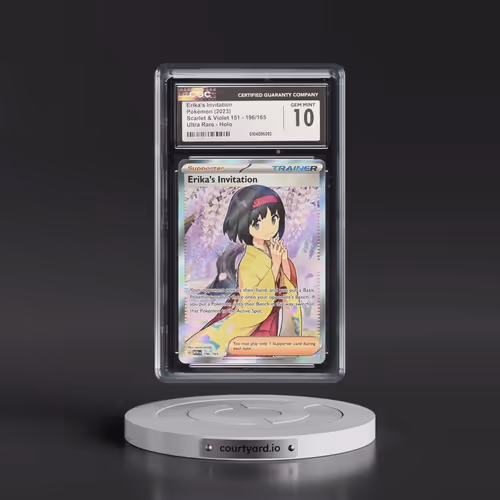 2023 Scarlet & Violet 151 - MEW EN #196/165 Erika's Invitation - Ultra Rare Holo (CGC 10 GEM MINT)