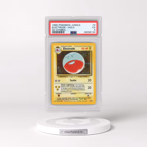 1999 Pokémon Jungle #2 Electrode - Holo No Symbol (PSA 5 EX)