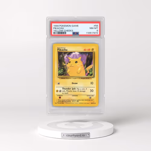 1999 Pokémon Game #58 Pikachu - Yellow Cheeks (PSA 8 NM-MT)