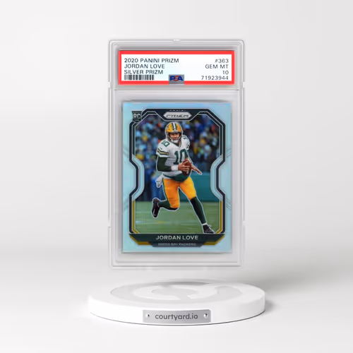 2020 Panini Prizm #363 Jordan Love - Silver Prizm (PSA 10 GEM MINT)