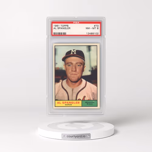 1961 Topps #73 Al Spangler (PSA 8 NM-MT)