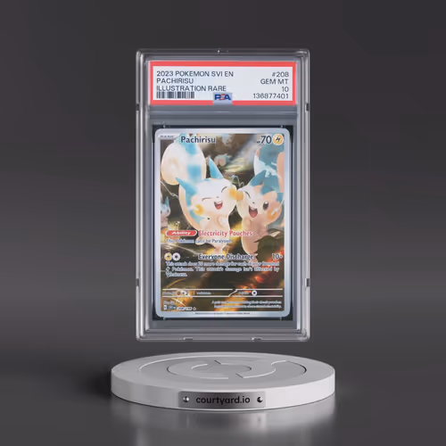 2023 Pokémon Svi EN-Scarlet & Violet #208 Pachirisu - Illustration Rare (PSA 10 GEM MINT)