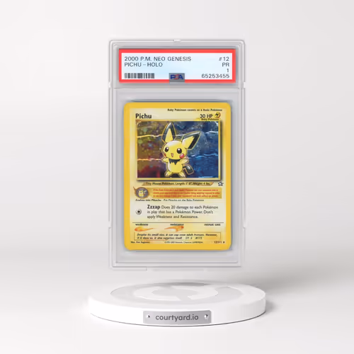2000 Pokémon Neo Genesis #12 Pichu - Holo (PSA 1 PR)