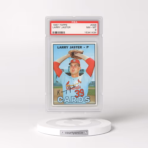 1967 Topps #356 Larry Jaster (PSA 8 NM-MT)