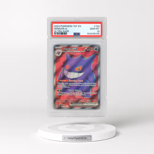 2024 Pokémon Tef EN-Temporal Forces #193 Gengar EX - Holo Ultra Rare (PSA 10 GEM MINT)