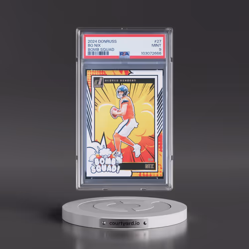 2024 Panini Donruss Bomb Squad #27 Bo Nix (PSA 9 MINT)