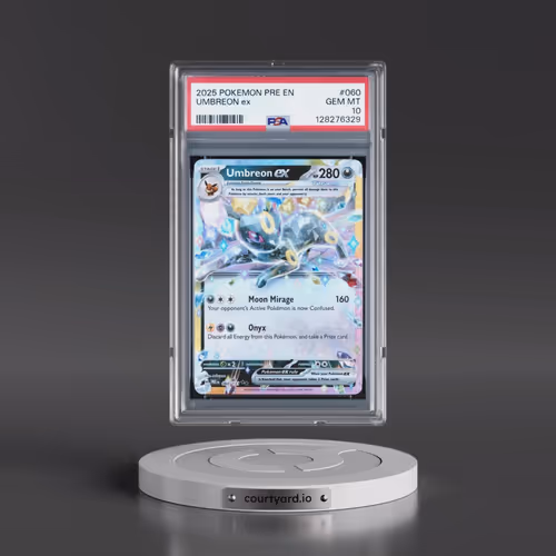 2025 Pokémon Pre EN-Prismatic Evolutions #060 Umbreon EX - Holo (PSA 10 GEM MINT)