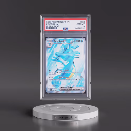 2024 Pokémon Sfa EN-Shrouded Fable #080 Kingdra EX - Holo Ultra Rare (PSA 10 GEM MINT)