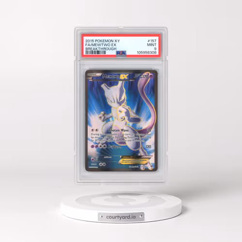 2015 Pokémon XY Breakthrough #157 Mewtwo EX - Holo Full Art (PSA 9 MINT)
