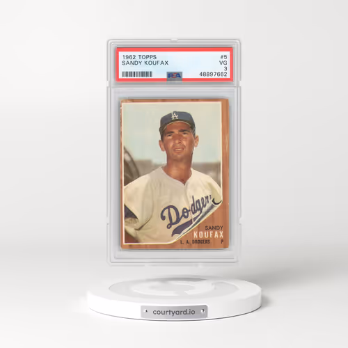 1962 Topps #5 Sandy Koufax (PSA 3 VG)
