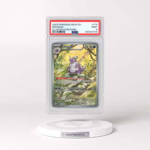 2023 Pokémon Mew EN-151 #174 Nidoking - Illustration Rare (PSA 9 MINT)