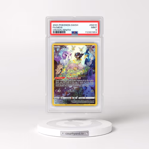 2023 Pokémon Sword and Shield Crown Zenith #GG10 Mew - Full Art (PSA 9 MINT)