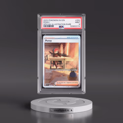 2023 Pokémon Svi EN-Scarlet & Violet #252 Penny - Special Illustration Rare (PSA 9 MINT)