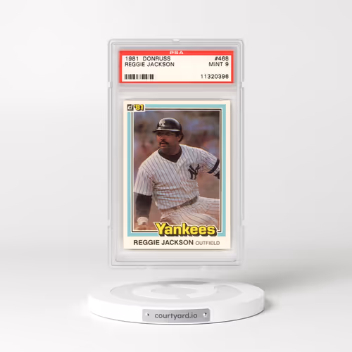 1981 Donruss #468 Reggie Jackson (PSA 9 MINT)