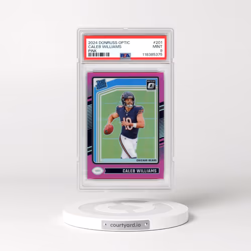 2024 Panini Donruss Optic #201 Caleb Williams - Pink (PSA 9 MINT)