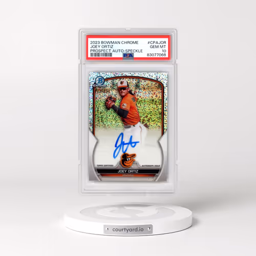 2023 Bowman Chrome Prospect Autographs #CPAJOR Joey Ortiz - Speckle Refractor (PSA 10 GEM MINT)