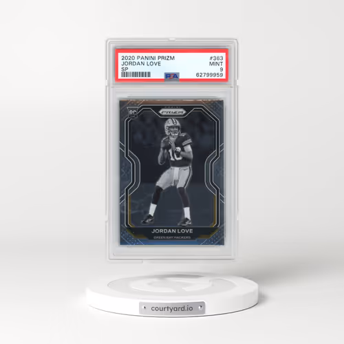 2020 Panini Prizm #363 Jordan Love - Variation (PSA 9 MINT)