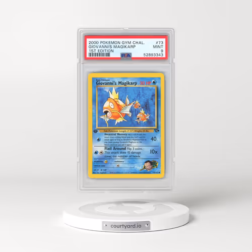 2000 Pokémon Gym Challenge #73 Giovanni's Magikarp - 1st Edition (PSA 9 MINT)
