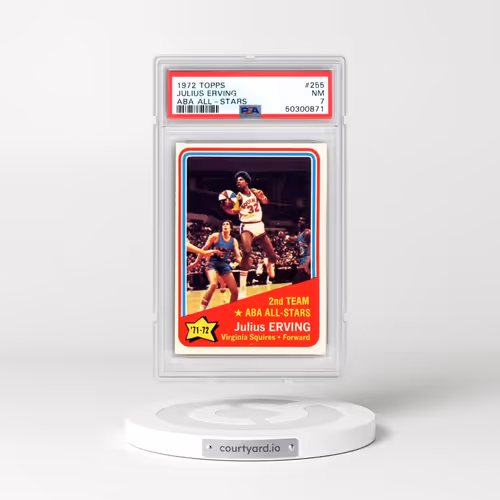 1972 Topps #255 Julius Erving - Aba All-Stars (PSA 7 NM)