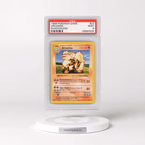 1999 Pokémon Game #23 Arcanine - Shadowless (PSA 9 MINT)