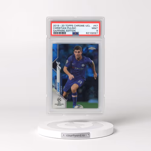 2019 Topps Chrome UEFA Champions League Sapphire Edition #47 Christian Pulisic (PSA 9 MINT)