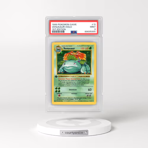 1999 Pokémon Game #15 Venusaur - 1st Edition Holo (PSA 9 MINT)