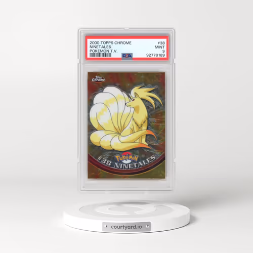 2000 Topps Chrome Pokémon T.V. #38 Ninetales (PSA 9 MINT)