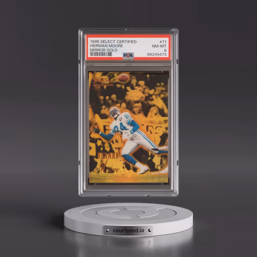 1995 Select Certified #71 Herman Moore - Mirror Gold (PSA 8 NM-MT)