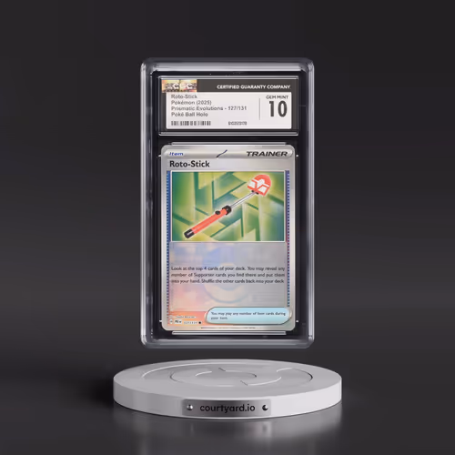 2024 Prismatic Evolutions - PRE EN #127/131 Roto-Stick - Poké Ball Holo (CGC 10 GEM MINT)