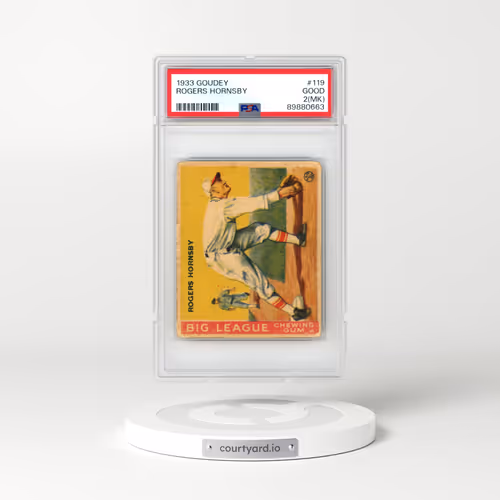 1933 Goudey #119 Rogers Hornsby (PSA 2 GOOD)
