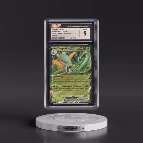 2025 Black Bolt - BLK EN #003/086 Serperior ex - Holo (CGC 9 MINT)