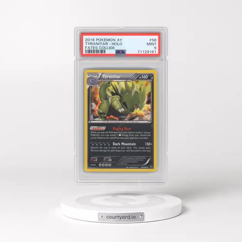 2016 Pokémon XY Fates Collide #56 Tyranitar - Holo (PSA 9 MINT)