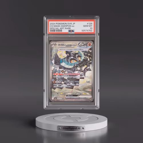2024 Pokémon SV6-Transformation Mask #128 Cornerstone Mask Ogerpon EX - Holo Special Art Rare (PSA 1