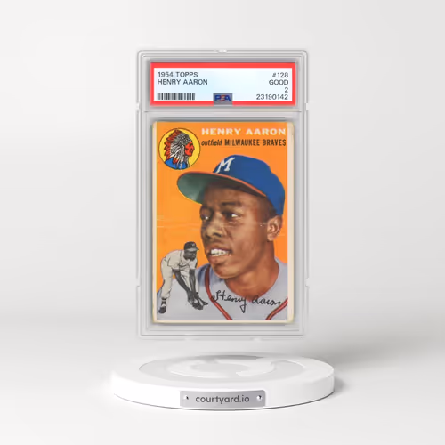 1954 Topps #128 Henry Aaron (PSA 2 GOOD)