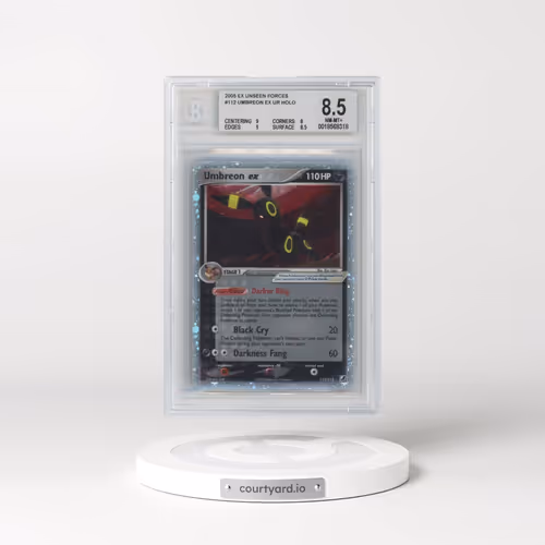 2005 Pokémon EX Unseen Forces #112 Umbreon EX - Holo Holo (BGS 8.5 NM-MT+)