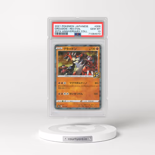 2021 Pokémon 25th Anniversary Collection #006 Groudon - Reverse Foil (PSA 10 GEM MINT)