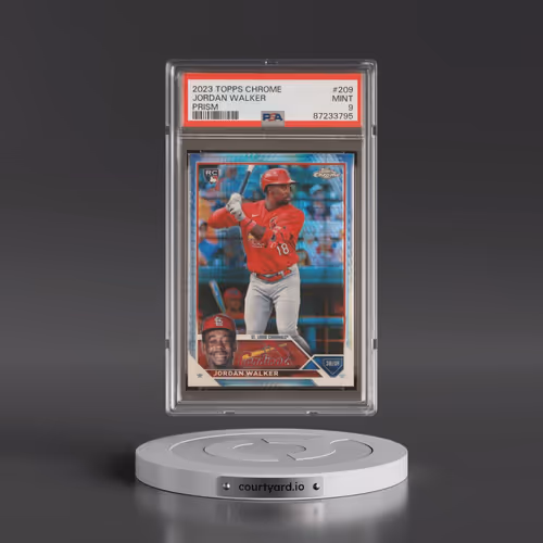 2023 Topps Chrome #209 Jordan Walker - Prism Refractor (PSA 9 MINT)