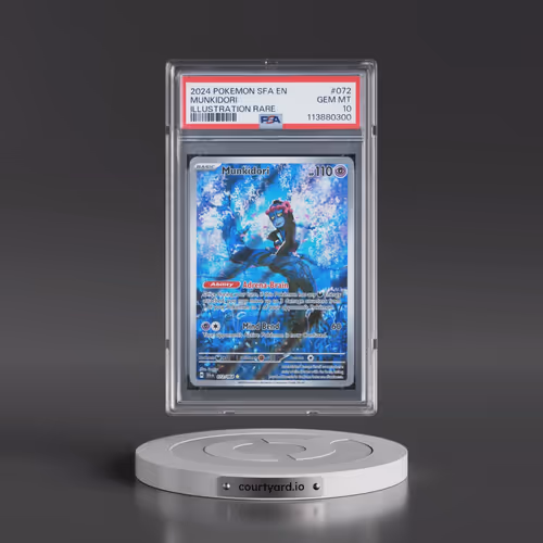 2024 Pokémon Sfa EN-Shrouded Fable #072 Munkidori - Illustration Rare (PSA 10 GEM MINT)