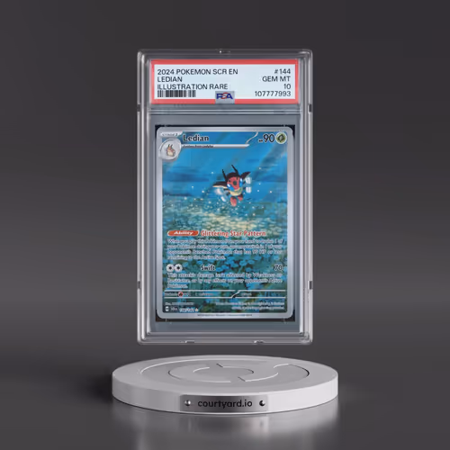 2024 Pokémon Scr EN-Stellar Crown #144 Ledian - Illustration Rare (PSA 10 GEM MINT)