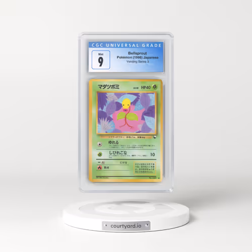 1998 Vending Series 3 (Pokeball Symbol. Glossy) Bellsprout (CGC 9 MINT)