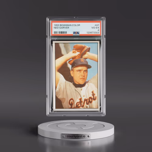 1953 Bowman Color #47 Ned Garver (PSA 4 VG-EX)