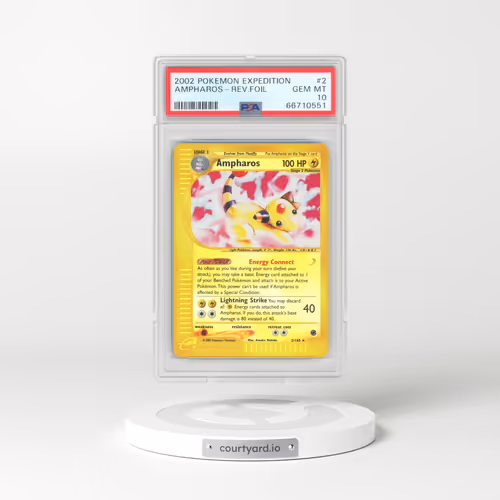 2002 Pokémon Expedition #2 Ampharos - Reverse Foil (PSA 10 GEM MINT)
