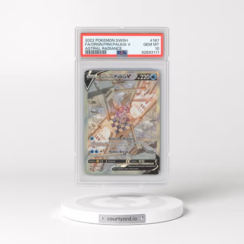 2022 Pokémon Sword & Shield Astral Radiance #167 Origin Forme Palkia V - Holo Full Art (PSA 10 GEM MINT)