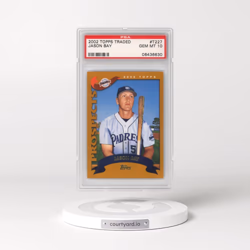 2002 Topps Traded #T227 Jason Bay (PSA 10 GEM MINT)