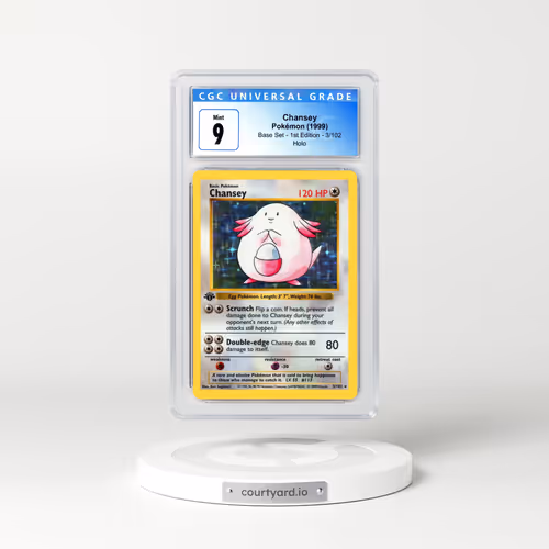 1999 Base Set #3 Chansey - 1st Edition Holo (CGC 9 MINT)